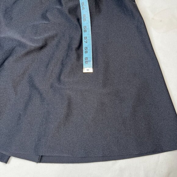 Chiara Boni La Petite Robe Ruched Front Slit Mermaid Gown Black 50 US 12 - Picture 13 of 16